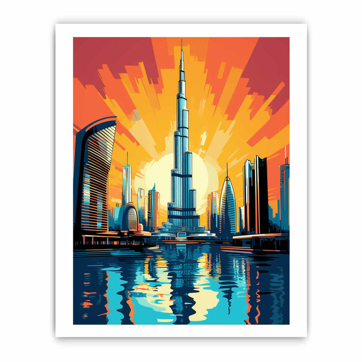 Burj Khalifa, Dubai-Pop Art