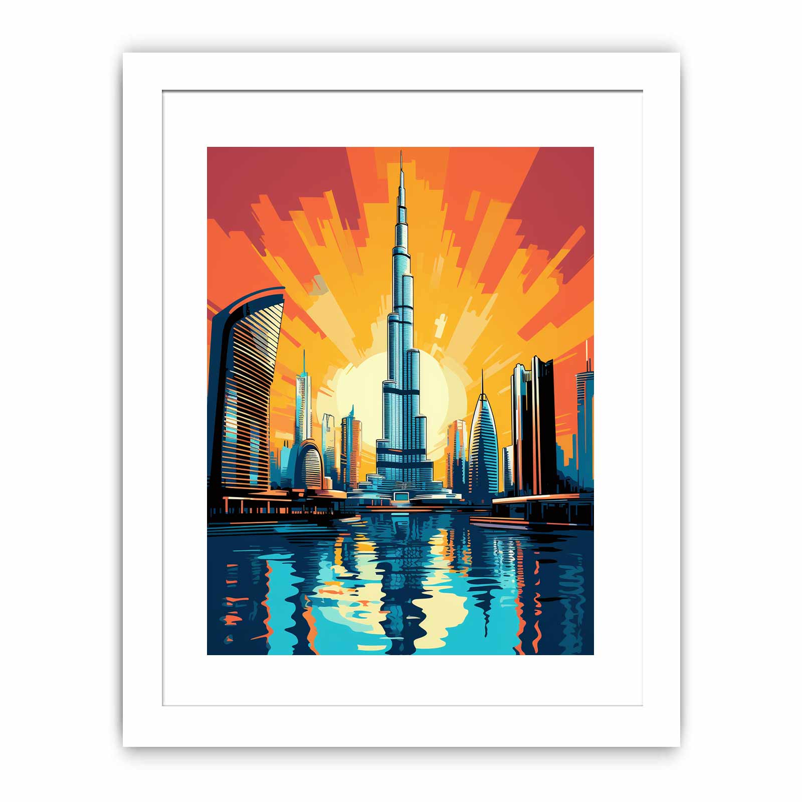 Burj Khalifa, Dubai-Pop Art
