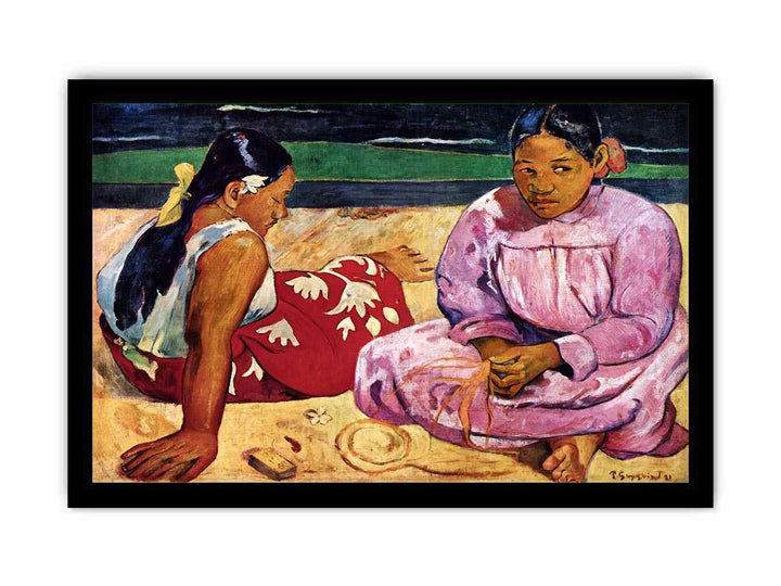 Tahitian Women On the Beach by Paul Gauguin