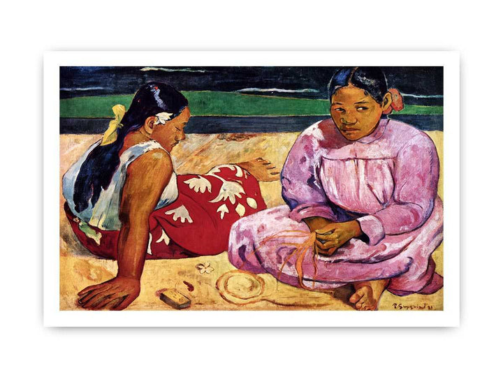 Tahitian Women On the Beach by Paul Gauguin