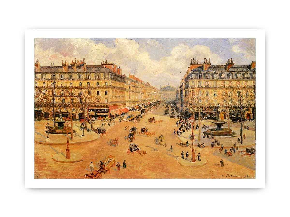 Avenue de l'Opera, Misty Weather Morning sunshine