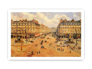 Avenue de l'Opera, Misty Weather Morning sunshine