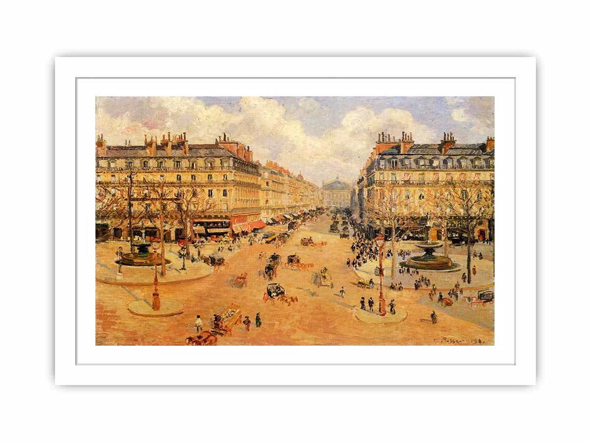 Avenue de l'Opera, Misty Weather Morning sunshine