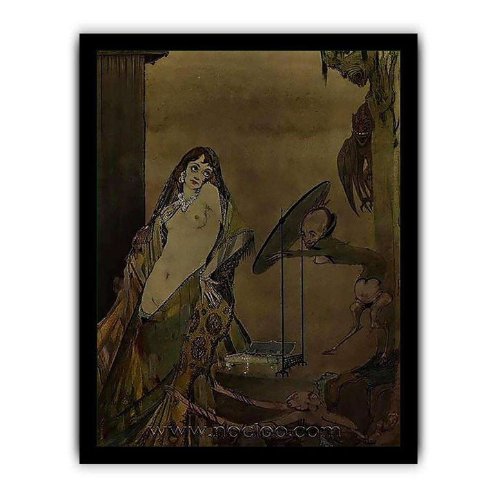 "Drest thus, I seem a different creature", illustration from 'Faust' by Goethe
