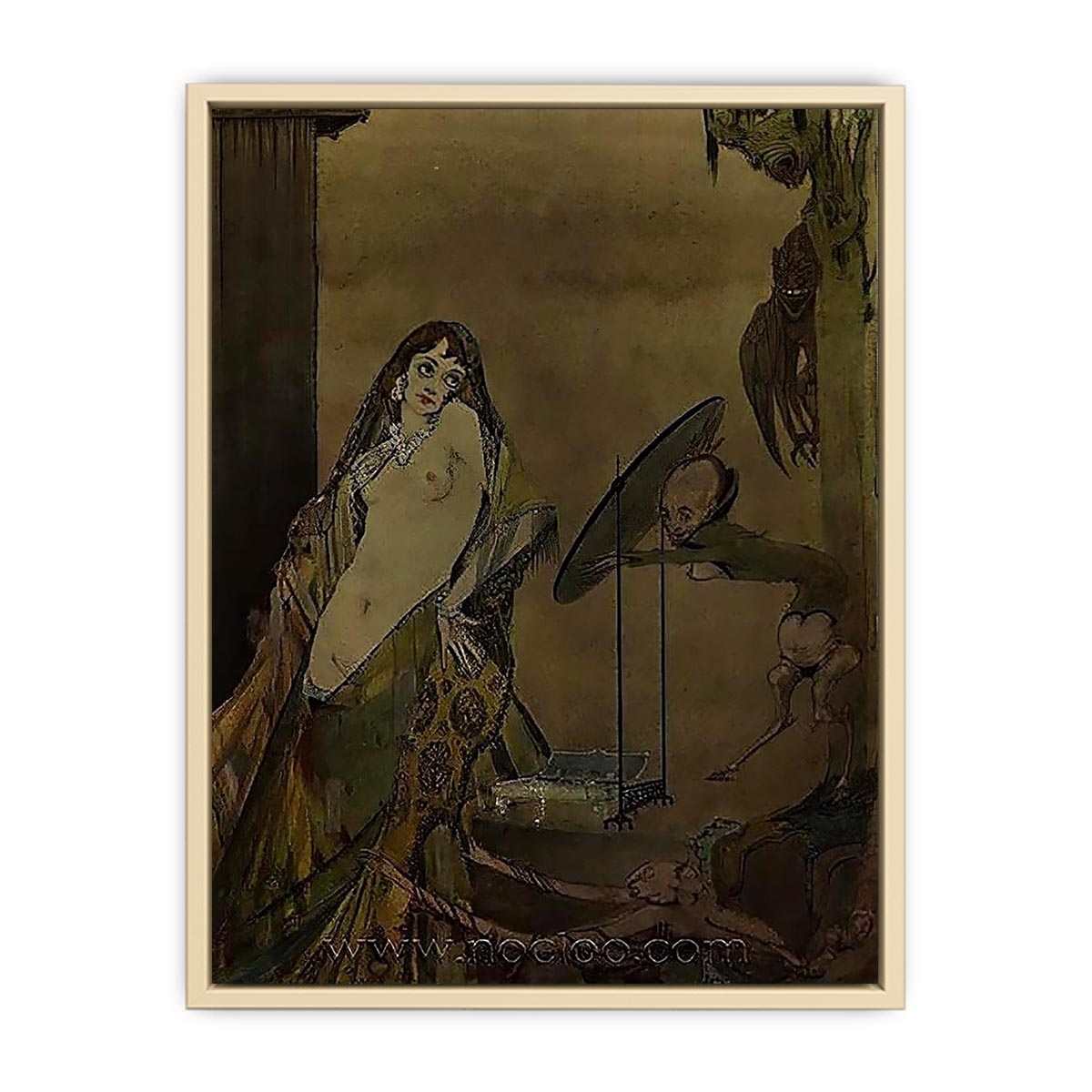 "Drest thus, I seem a different creature", illustration from 'Faust' by Goethe
