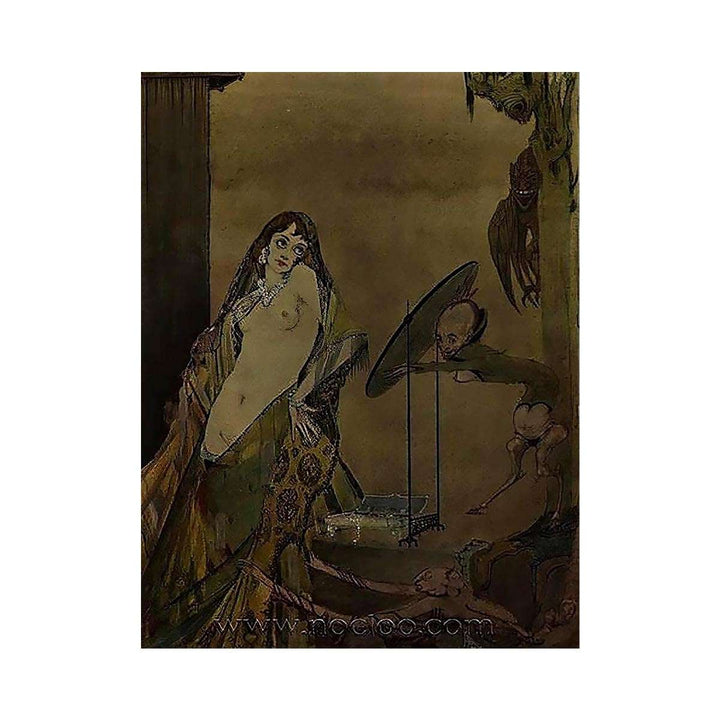 "Drest thus, I seem a different creature", illustration from 'Faust' by Goethe