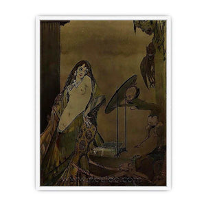 "Drest thus, I seem a different creature", illustration from 'Faust' by Goethe