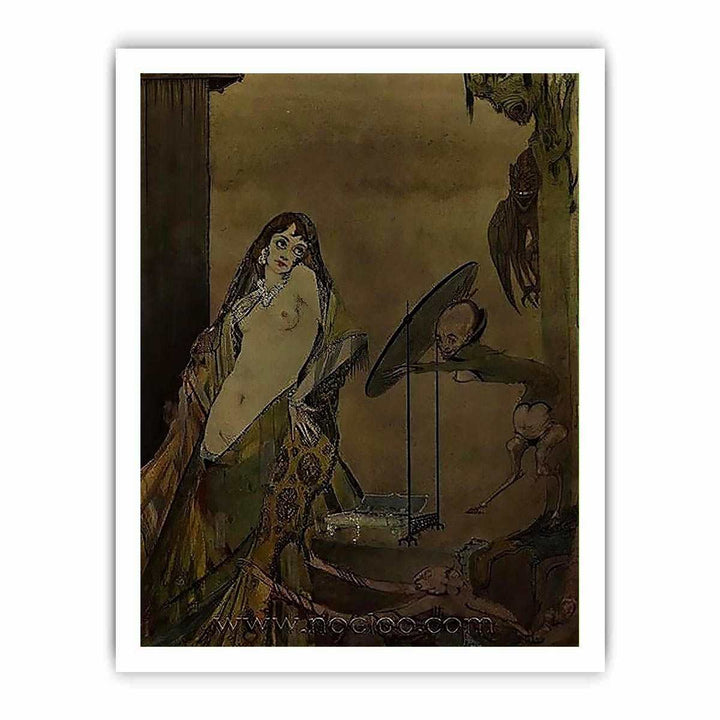 "Drest thus, I seem a different creature", illustration from 'Faust' by Goethe