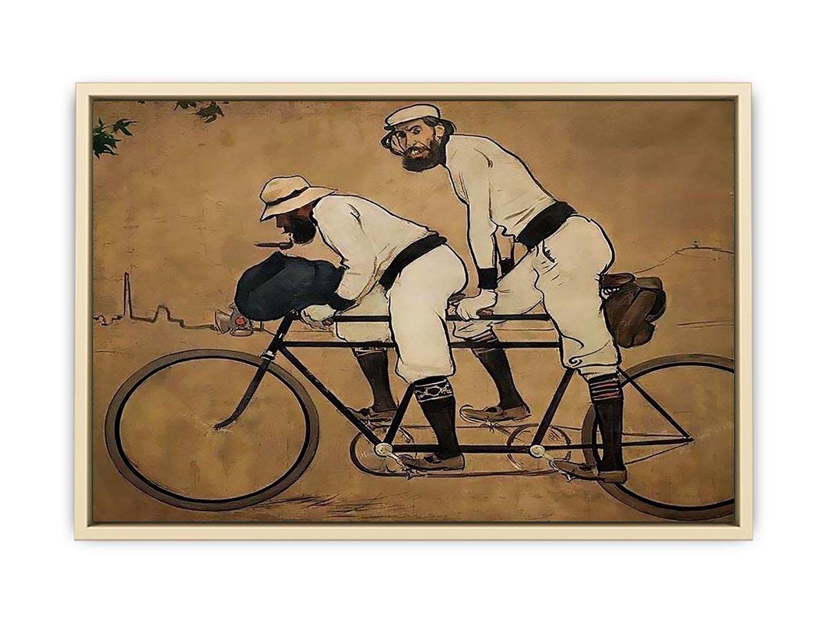 Self Portrait of Casas with Pere Romeu on a Tandem