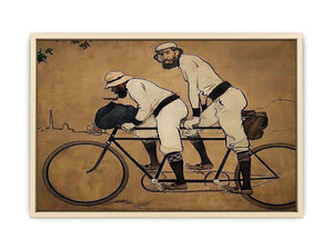 Self Portrait of Casas with Pere Romeu on a Tandem