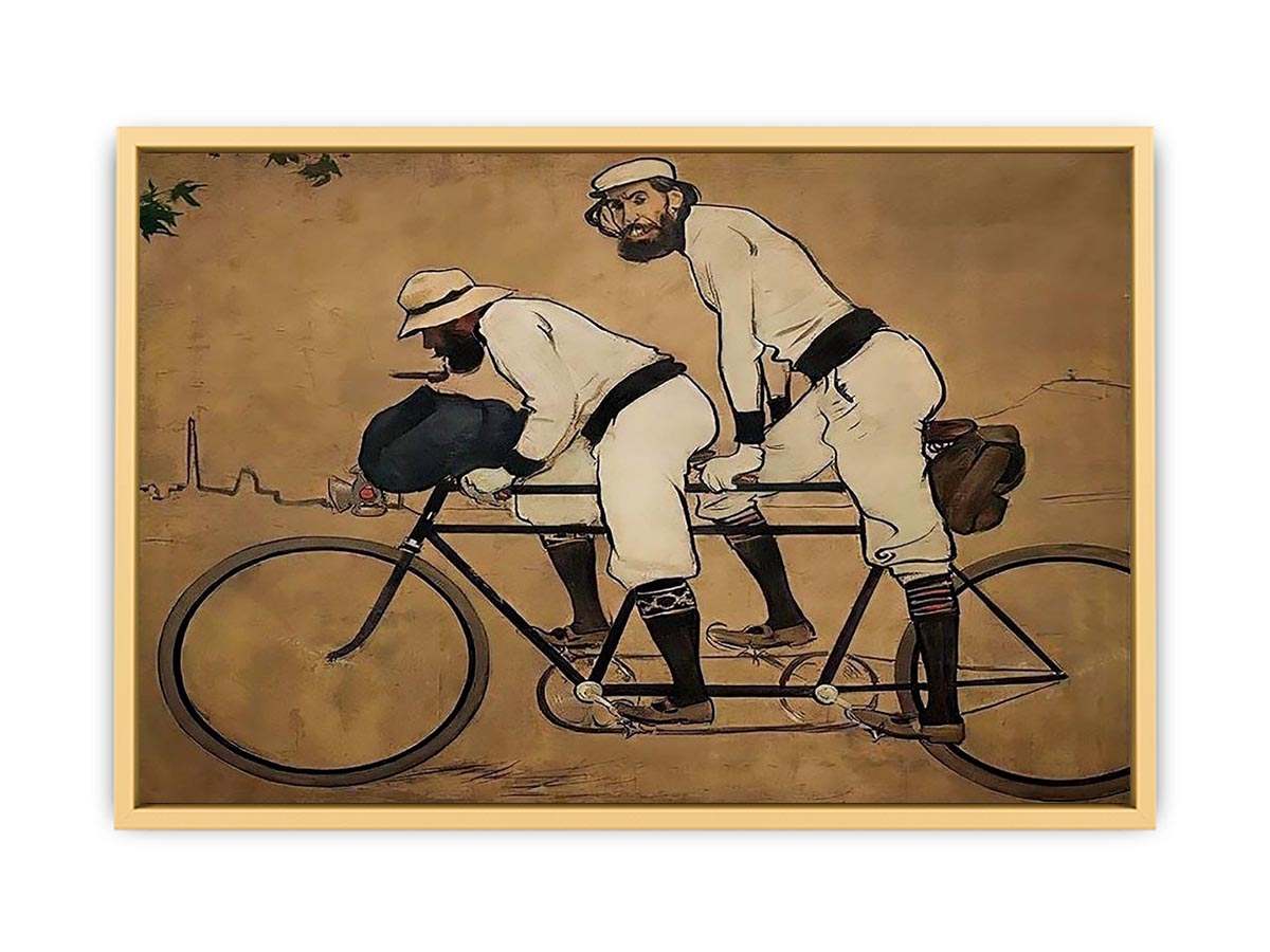 Self Portrait of Casas with Pere Romeu on a Tandem