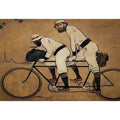Self Portrait of Casas with Pere Romeu on a Tandem