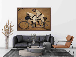 Self Portrait of Casas with Pere Romeu on a Tandem