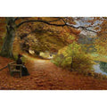 A Wooded Path In Autumn