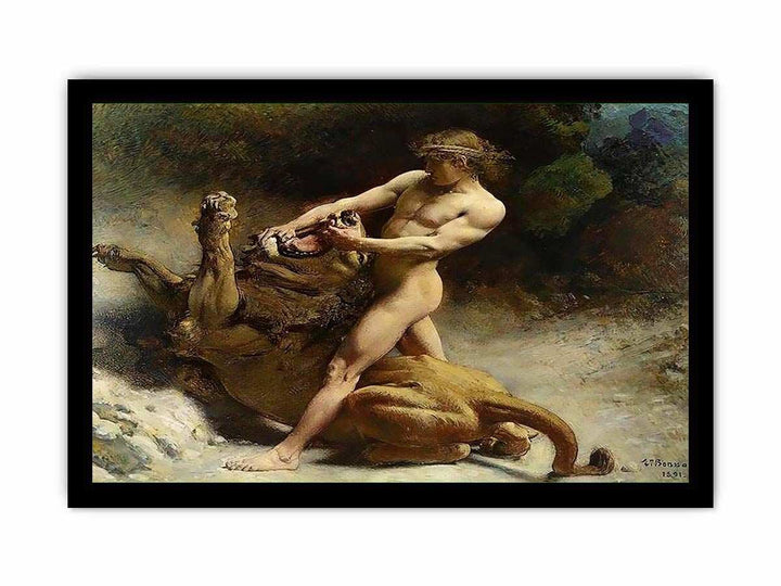 Samson's youth by Léon Bonnat