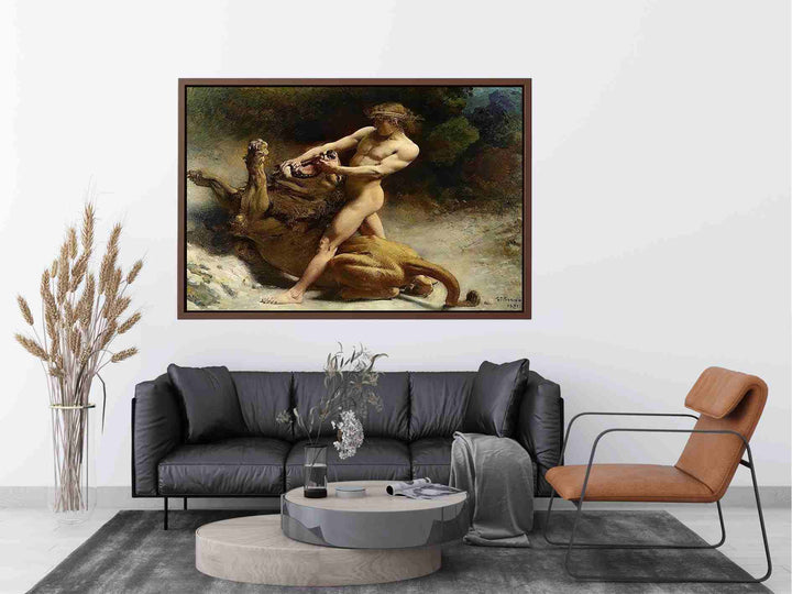 Samson's youth by Léon Bonnat