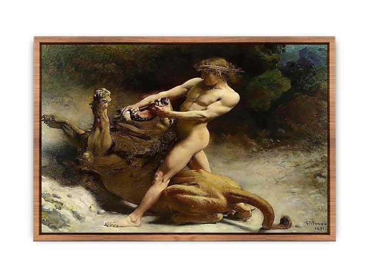 Samson's youth by Léon Bonnat