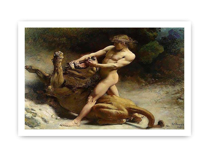 Samson's youth by Léon Bonnat