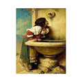 Roman Girl at a Fountain