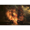 Battle Between the French Frigate Arethuse and the English Frigate Amelia