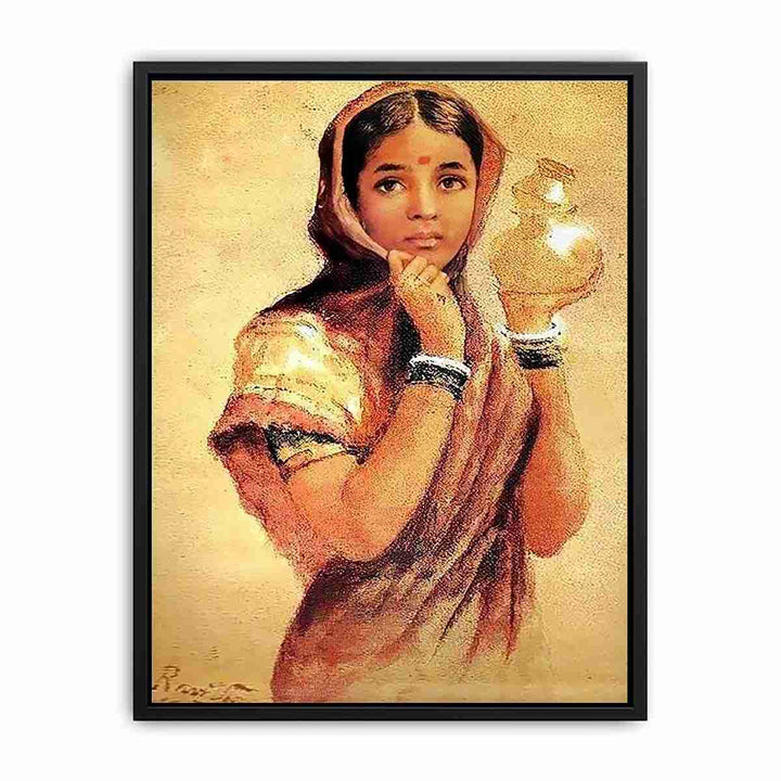 The Milkmaid by Raja Ravi Varma