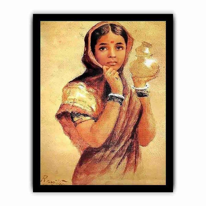 The Milkmaid by Raja Ravi Varma