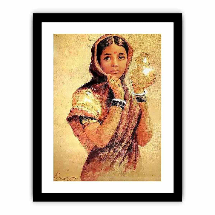 The Milkmaid by Raja Ravi Varma