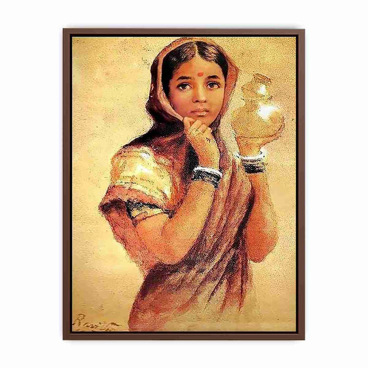 The Milkmaid by Raja Ravi Varma