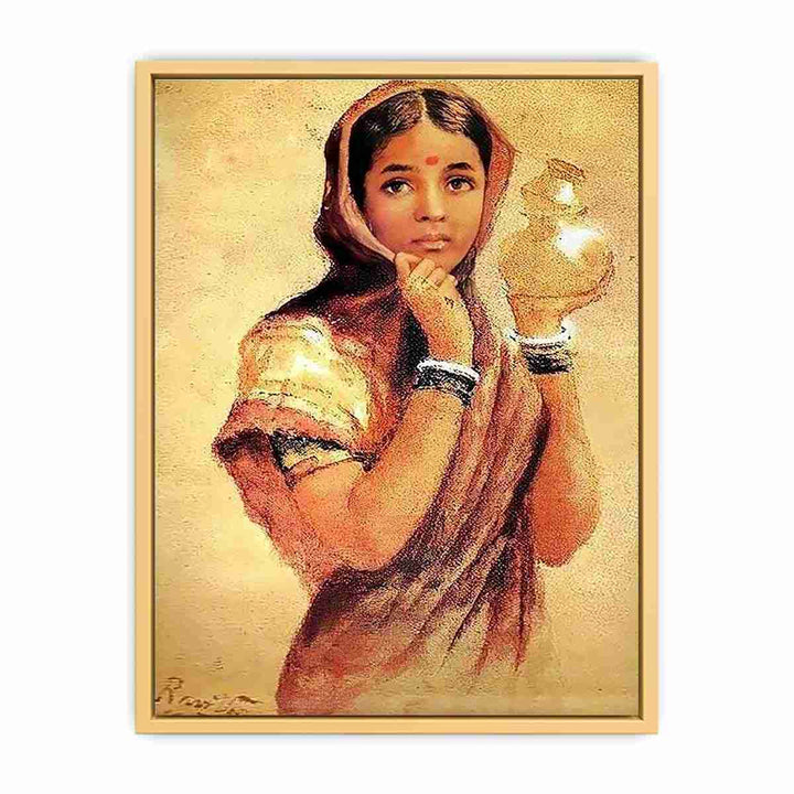 The Milkmaid by Raja Ravi Varma