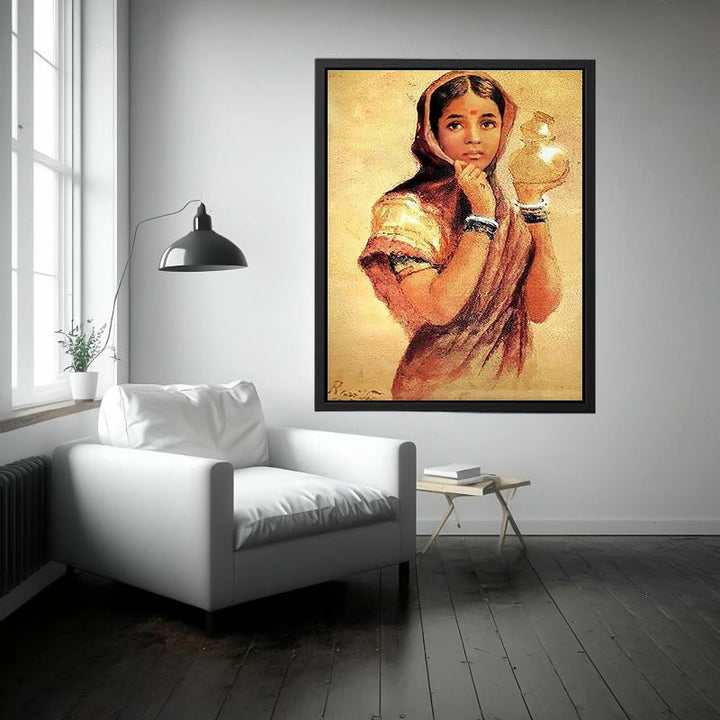 The Milkmaid by Raja Ravi Varma