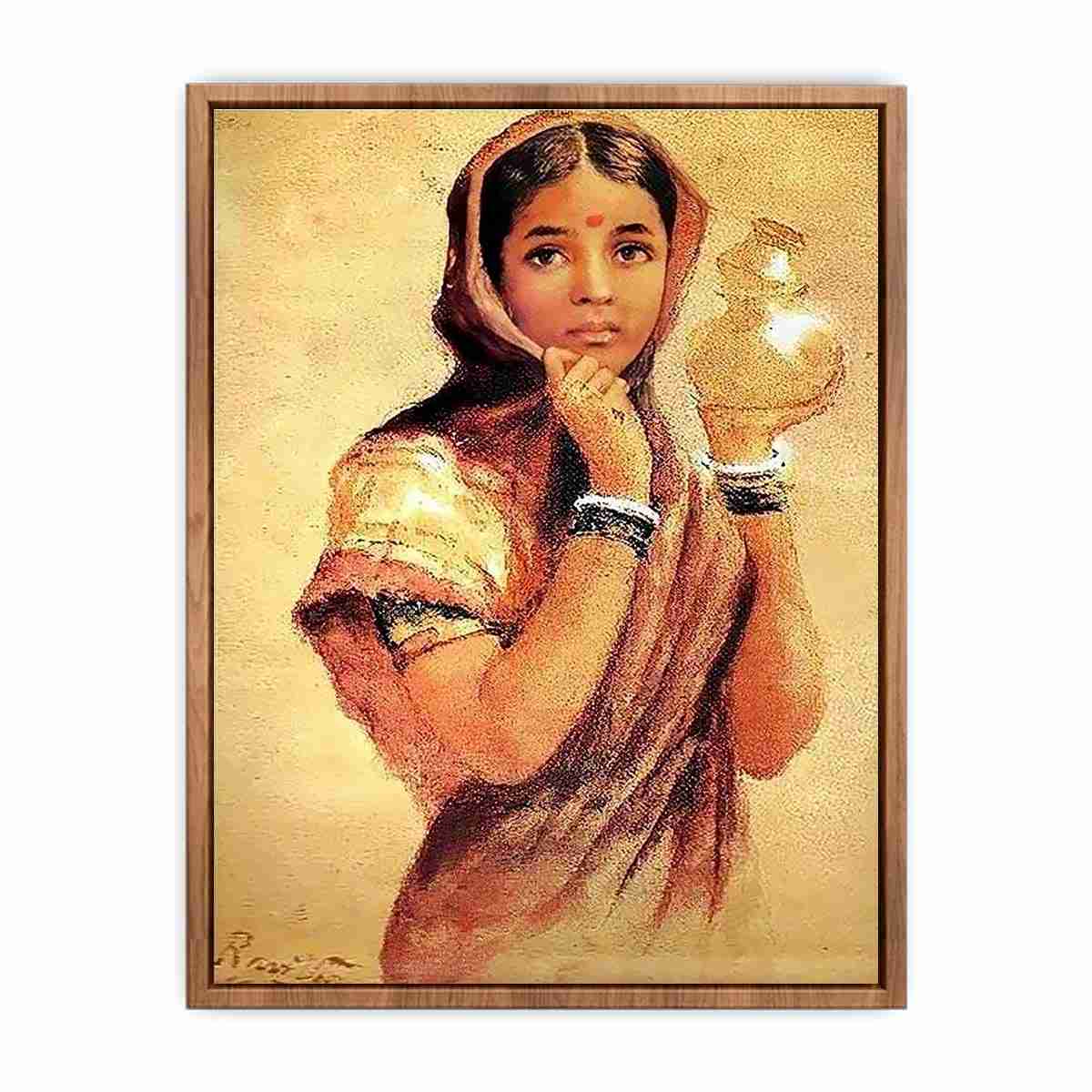 The Milkmaid by Raja Ravi Varma