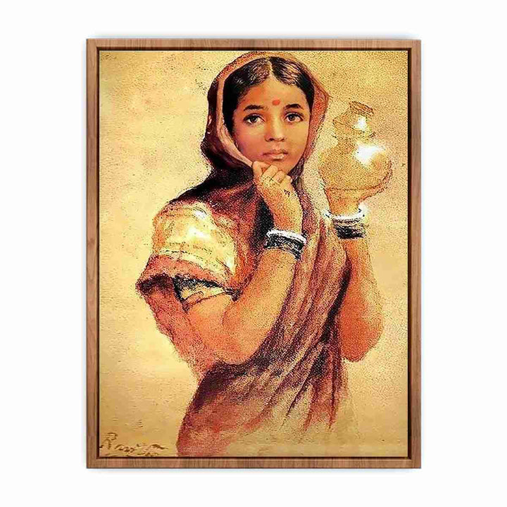 The Milkmaid by Raja Ravi Varma