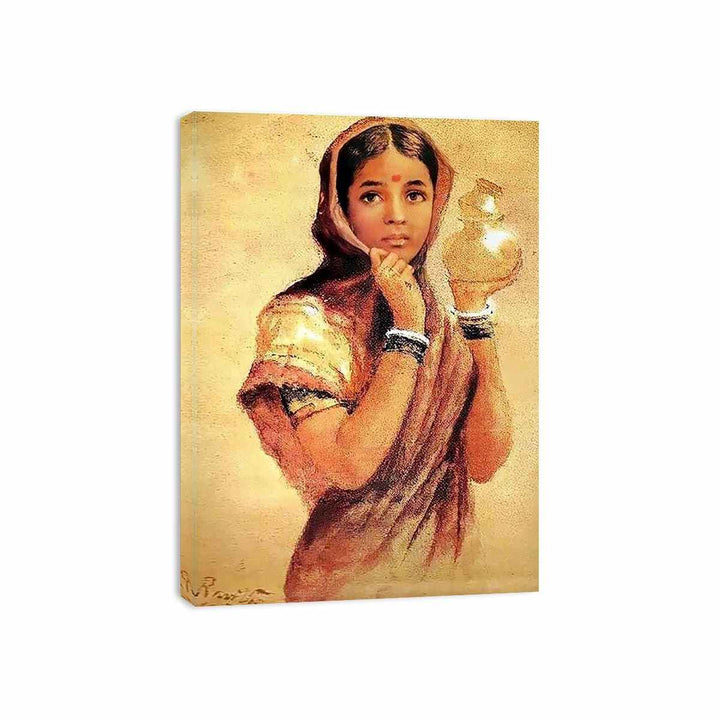 The Milkmaid by Raja Ravi Varma