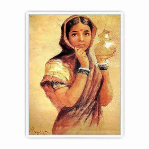 The Milkmaid by Raja Ravi Varma