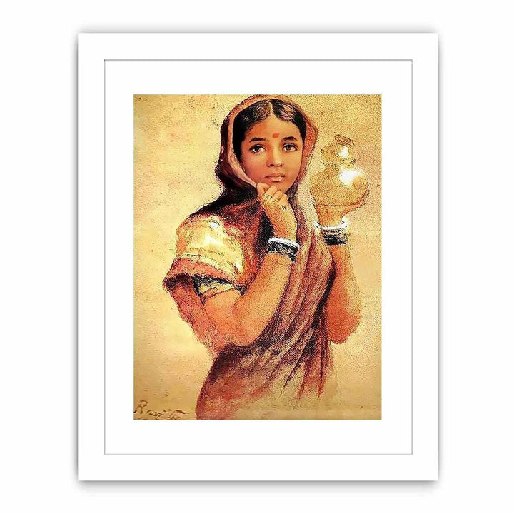 The Milkmaid by Raja Ravi Varma