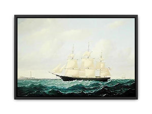Dashing Wave' clipper ship off Boston Light