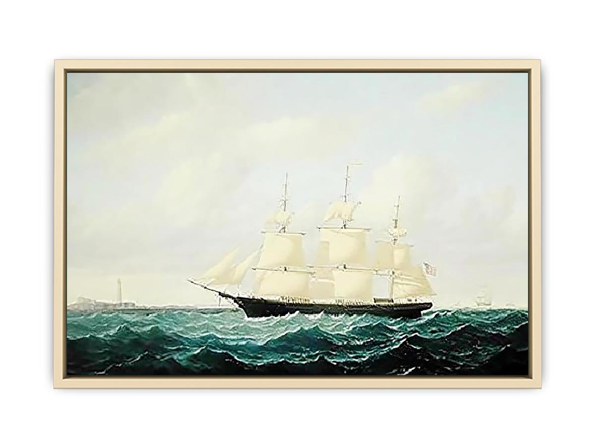 Dashing Wave' clipper ship off Boston Light