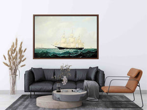 Dashing Wave' clipper ship off Boston Light