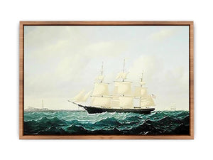 Dashing Wave' clipper ship off Boston Light