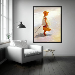 Young Girl On A Beach