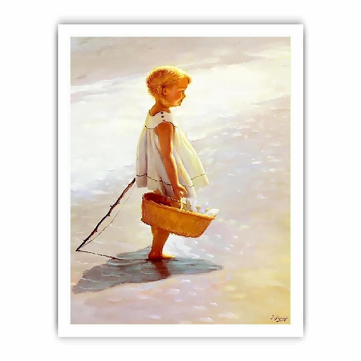 Young Girl On A Beach
