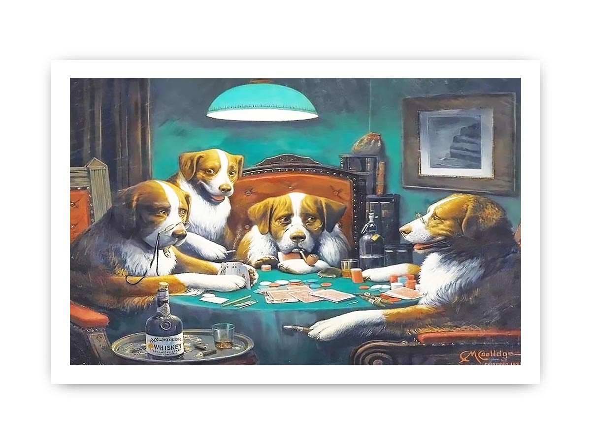Dogs Playing Poker Painting