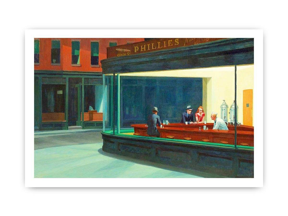 Nighthawks Painting
