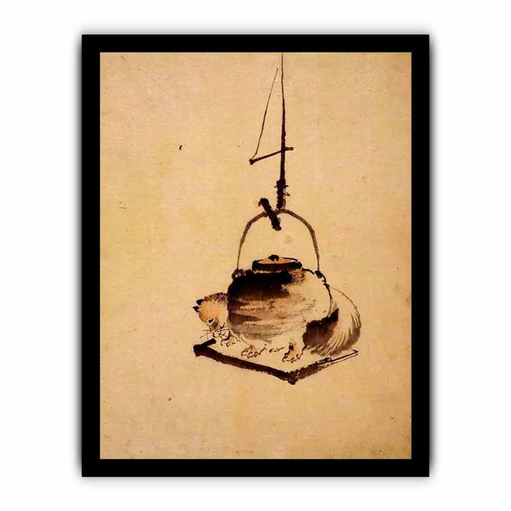 Hokusai tanuki tea kettle
