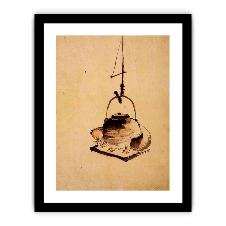 Hokusai tanuki tea kettle