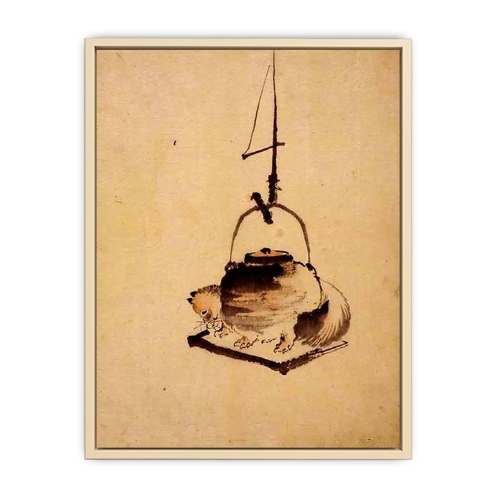 Hokusai tanuki tea kettle