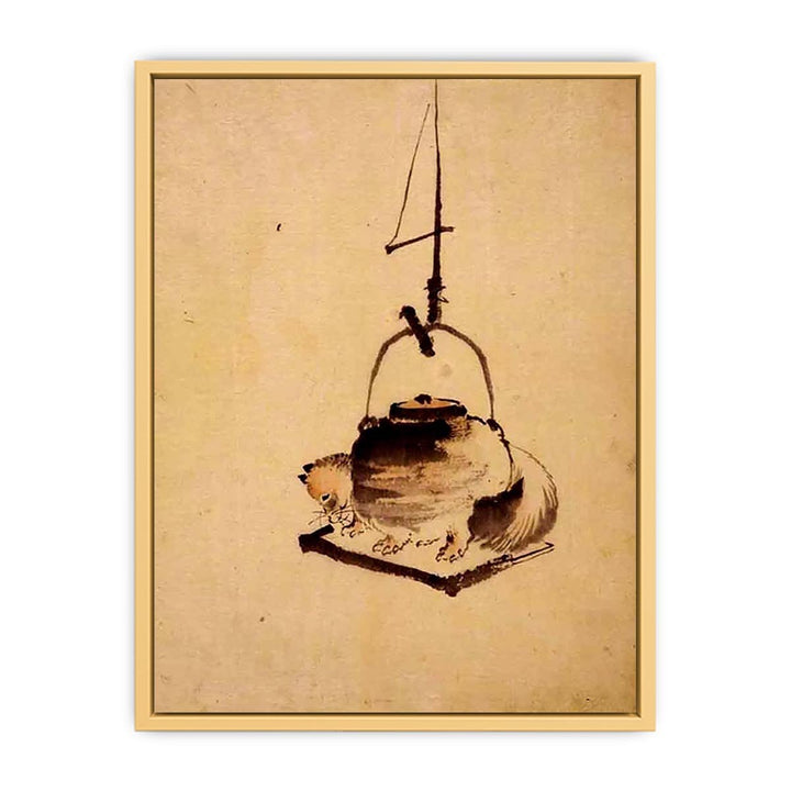 Hokusai tanuki tea kettle