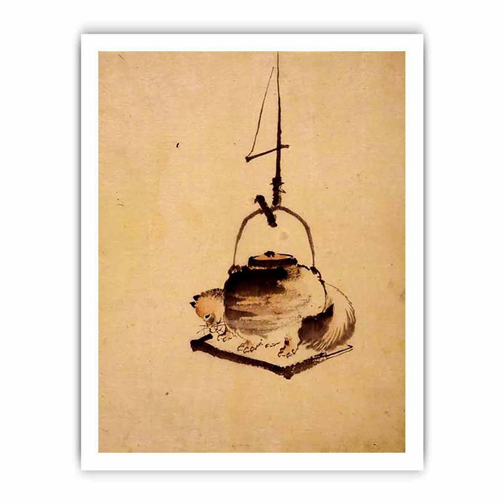 Hokusai tanuki tea kettle