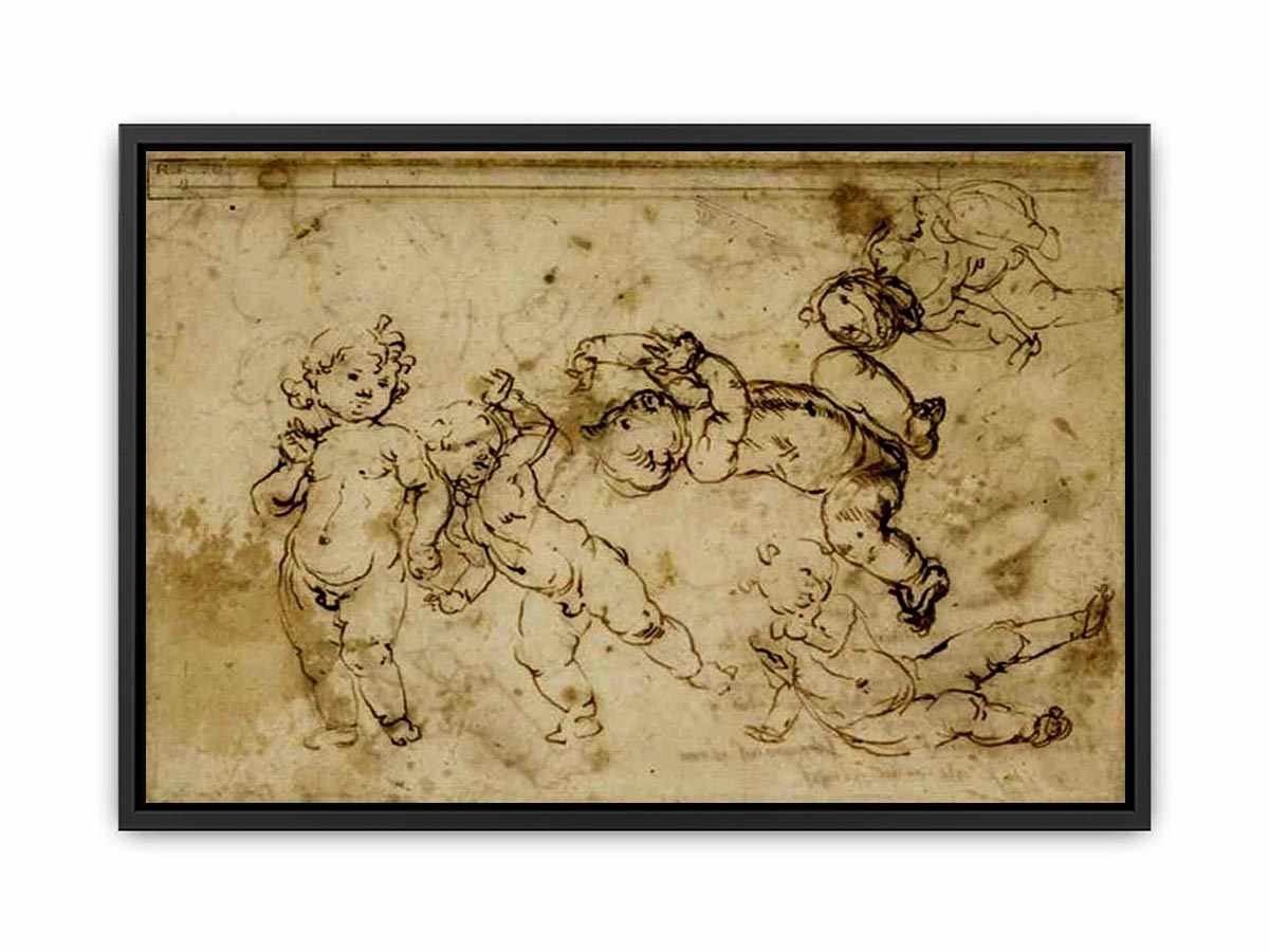 five naked children