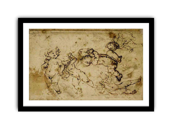five naked children